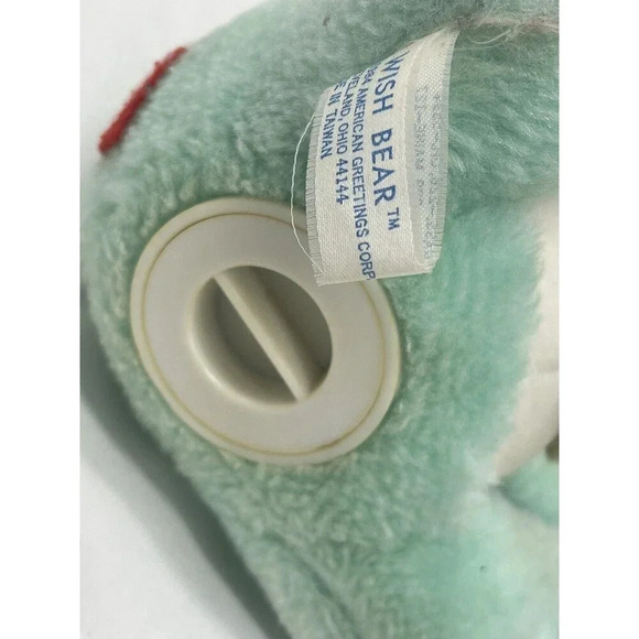 Vintage Care Bears Wish Bear Coin Bank 1984 American Greetings Corp Good Plush - Picture 10 of 16